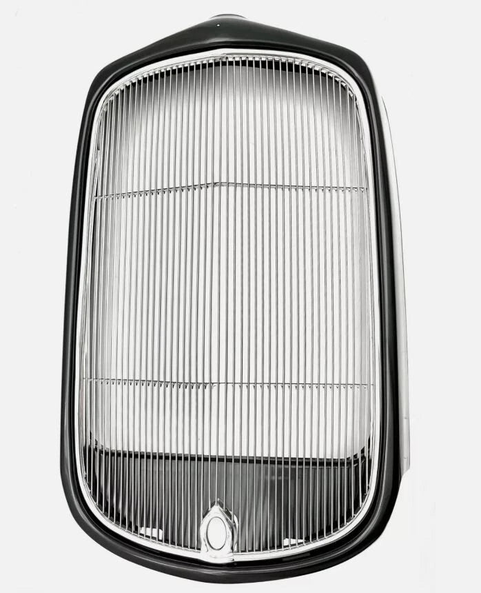 1932 Ford Steel Grill Shell W/ Crank Hole & Stainless Grill W91002K
