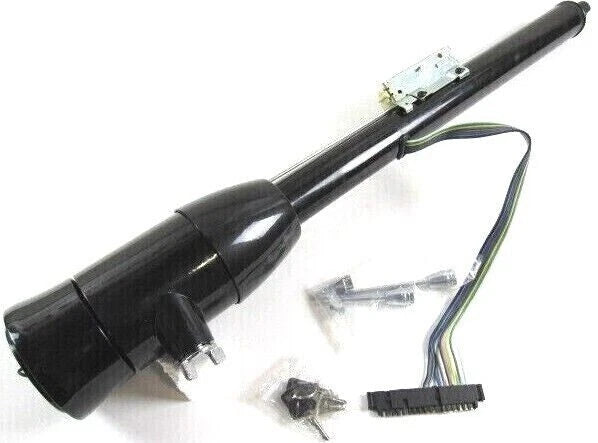 35'' Tilt Manual Steering Column W/ Key + Wheel Adapter Black S81036BK