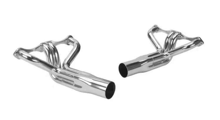 SBC Chevy 283-400ci. Modified Fender Exit header Ceramic H60014H