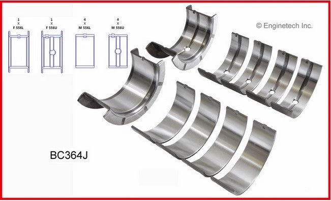 Main & Rod Bearings Set for Big Block Chevrolet GMC BBC 454 427 402 396 366 V8