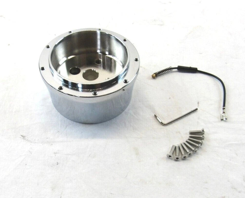 GM Universal Steering Column 9 Hole Steering Wheel Adaptor Chrome S83011C