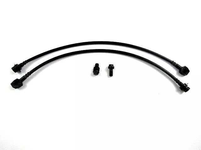 Stainless Steel Brake Lines Kit 18" Length 10mm Banjo 7/16 Fitting B10202BK