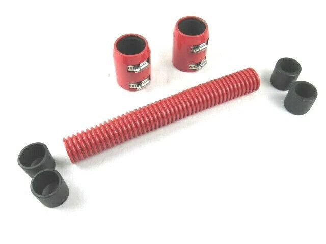 12" Universal Chevy/Ford Stainless Steel Radiator Hose Kit Red K72801R