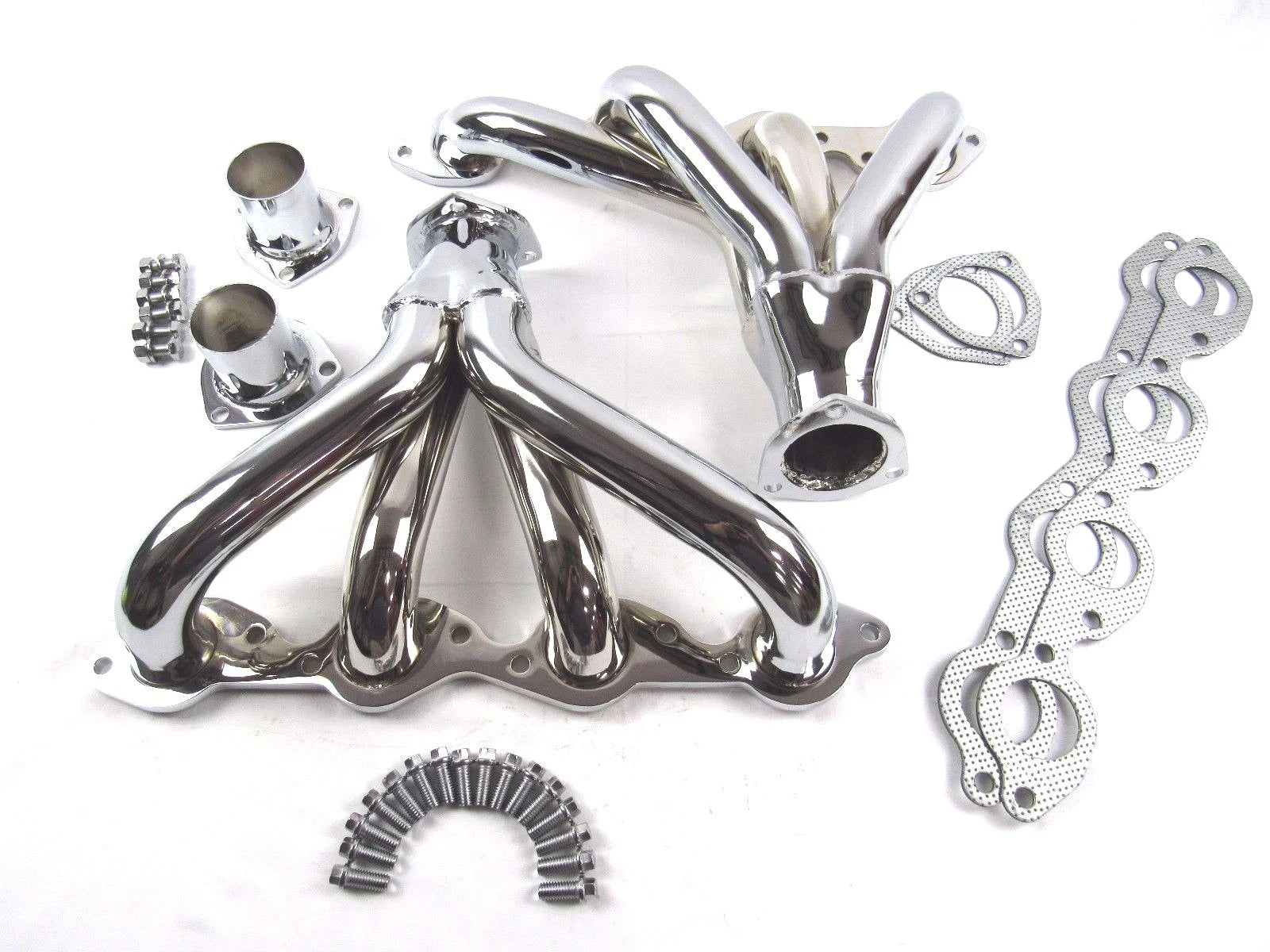 BBC Chevy 396 454 Shorty Block Hugger Header Chrome H60501C