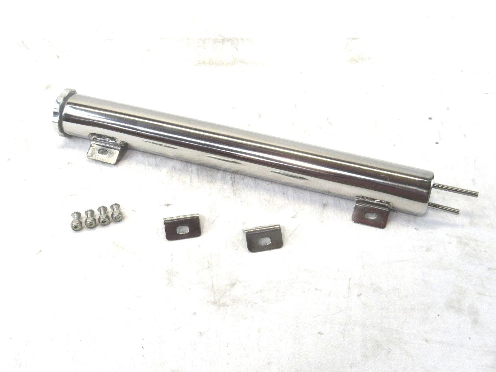 28oz. Universal Stainless Overflow Tank w/Mount 2" × 17“ Polished K72704