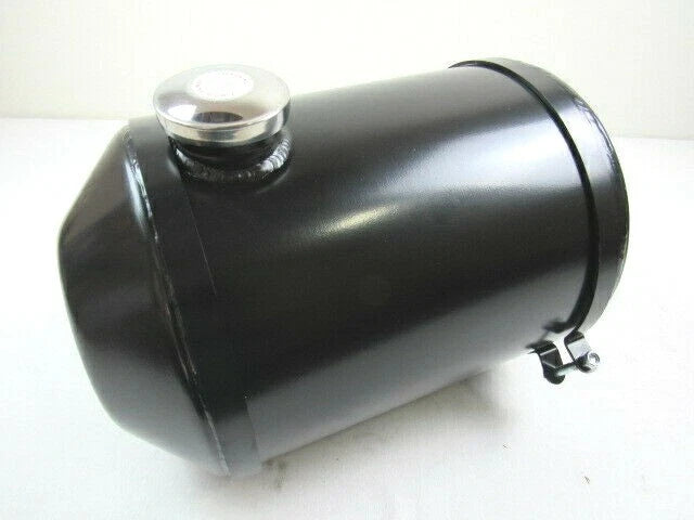 Universal Round Spun Aluminum 5 Gallon Fuel Tank, Center Outlet F52031BK