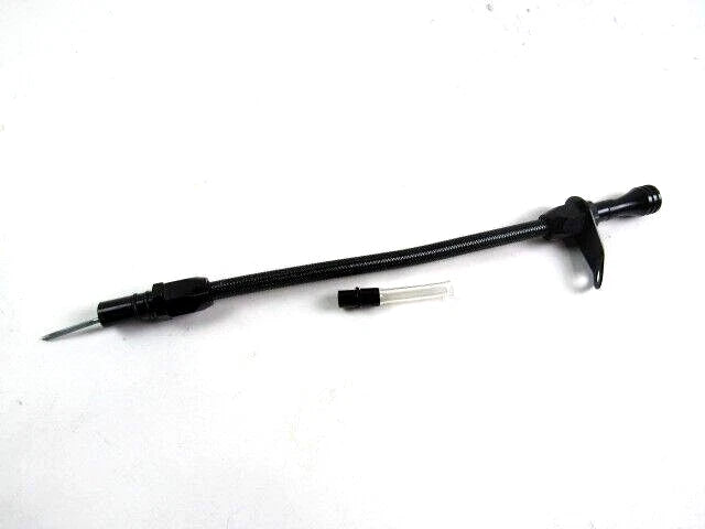 BLK Stainless Braided TH350 Transmission Dip Stick Bell Housing Mount E45502BK