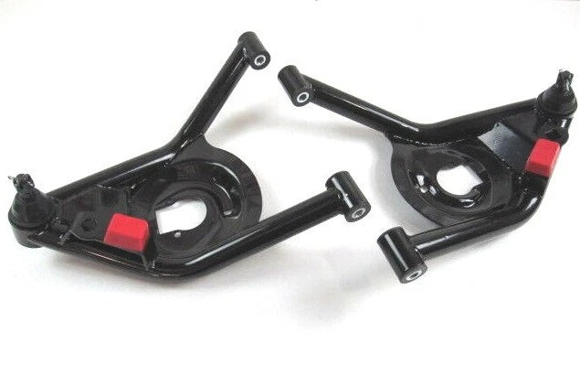 1970-81 Chevy Camaro Tubular Lower Control Arm Set Black C21038
