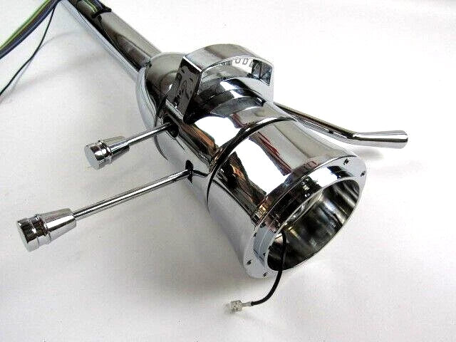 Chevy Universal 33'' Tilt Automatic Steering Column w Adapter Chrome S81004C