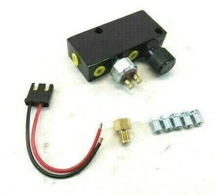 Alum. Adjustable Brake Prop Valve w/ Distribution Block/Pressure Black B10283BK