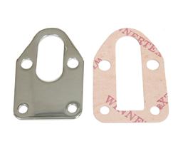 Chrome Fuel Pump Mounting Plate SBC 265 283 305 307 327 350 383 400