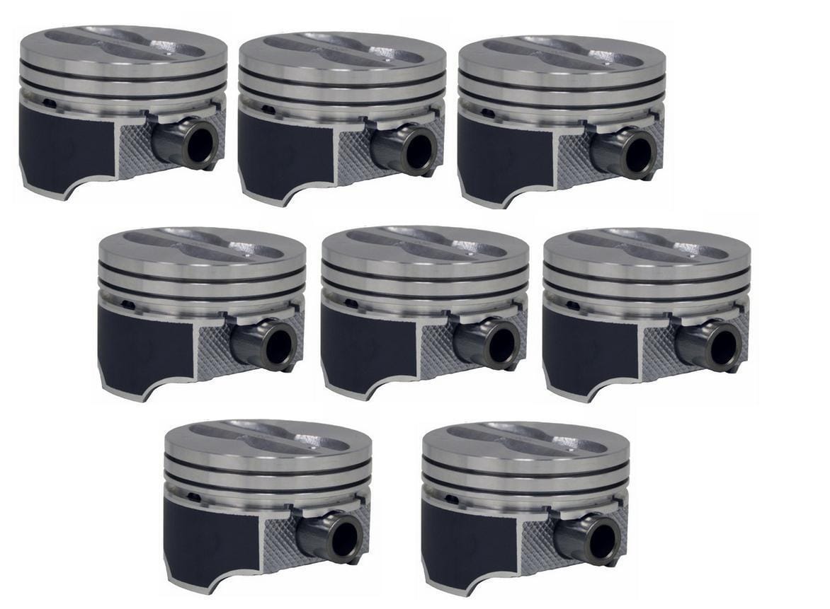 P5016(8) Beschichtete Kolben mit flacher Oberseite für Chevrolet Small Block 350 5.7L