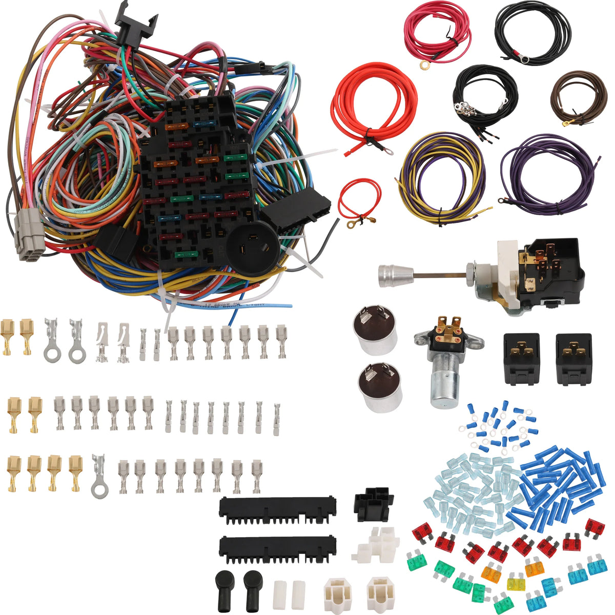 Wiring Harness 22 Circuit Universal Street Rod w/ Detailed Instructions