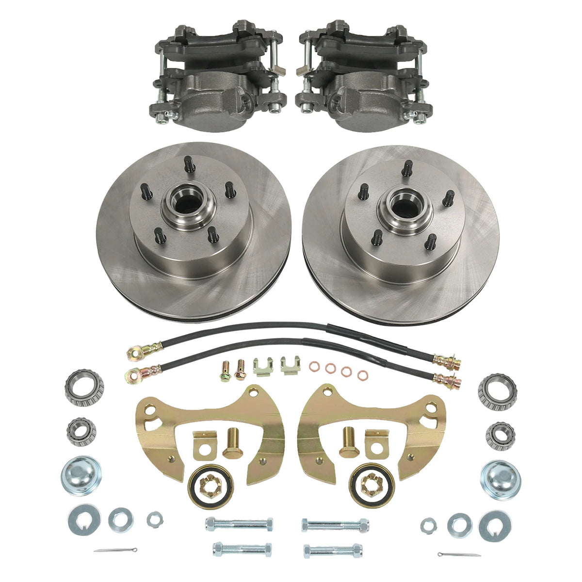 Full Size 5 x 4-3/4" Impala Bel Air Car Deluxe Disc Brake Kit For Chevy 1955-64