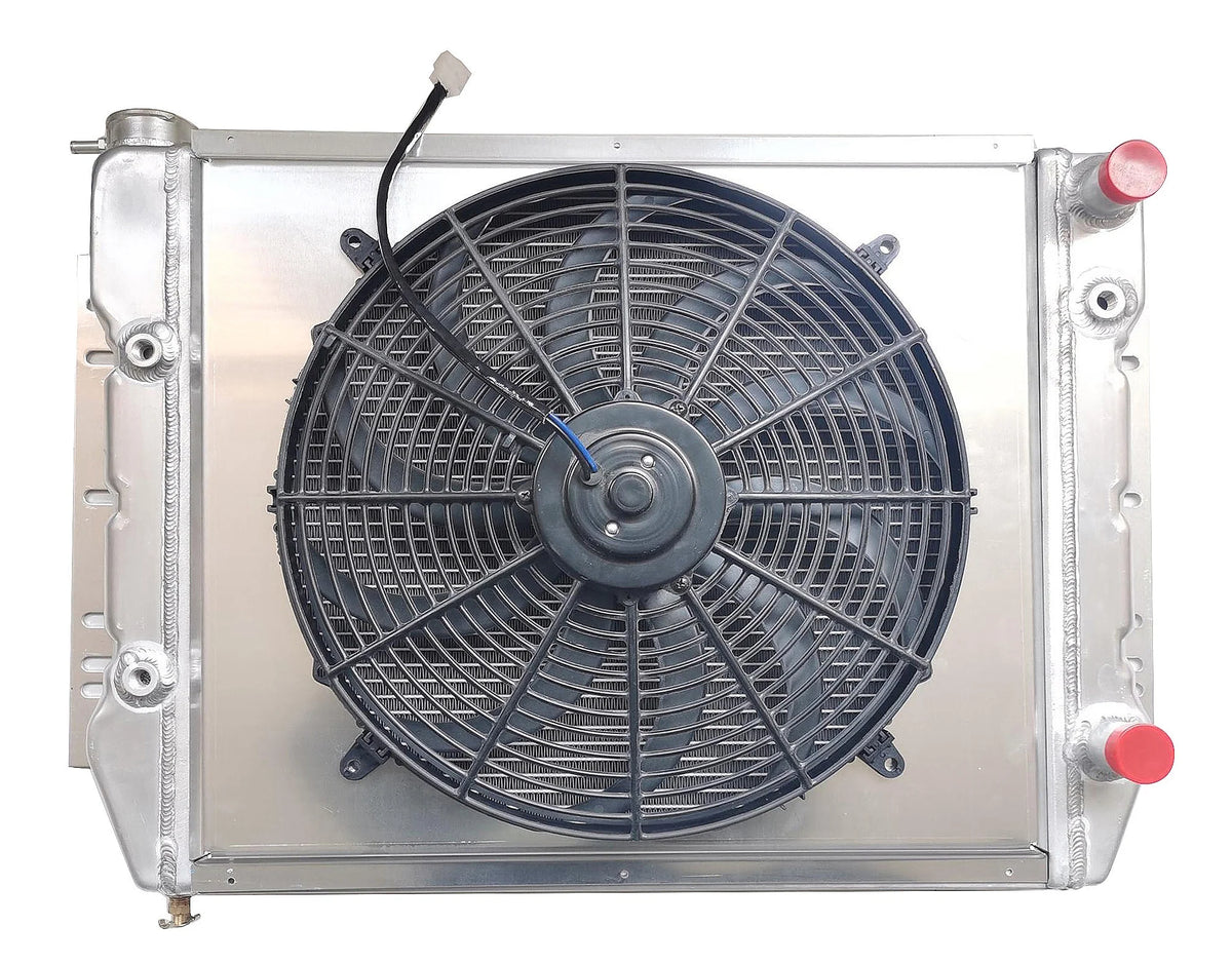 1959-70 Chevrolet Impala Bel Air Caprice Biscayne Cross Flow Radiator LS Swap,w/ Fan&Shroud