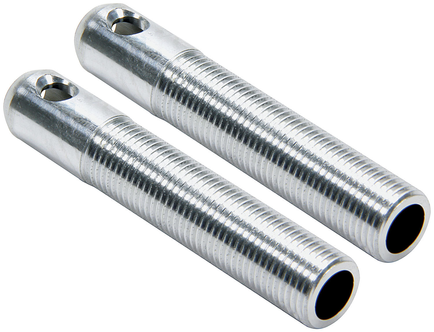 L/W Aluminum Hood Pins 3/8in Silver 2pk