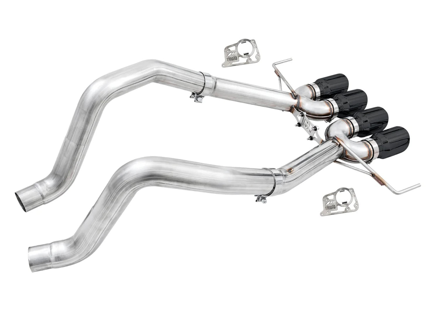 C7 Corvette Exhaust Quad Black Tips