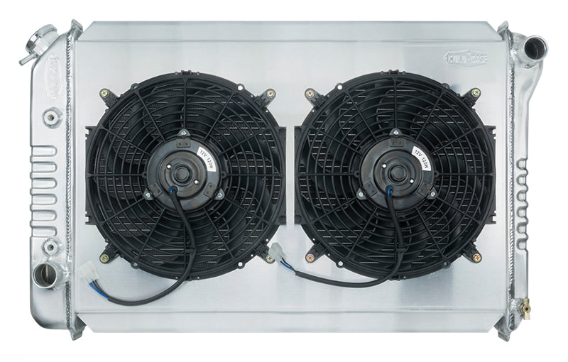 71-73 Mustang Radiator AT 26in Dual 12in Fans