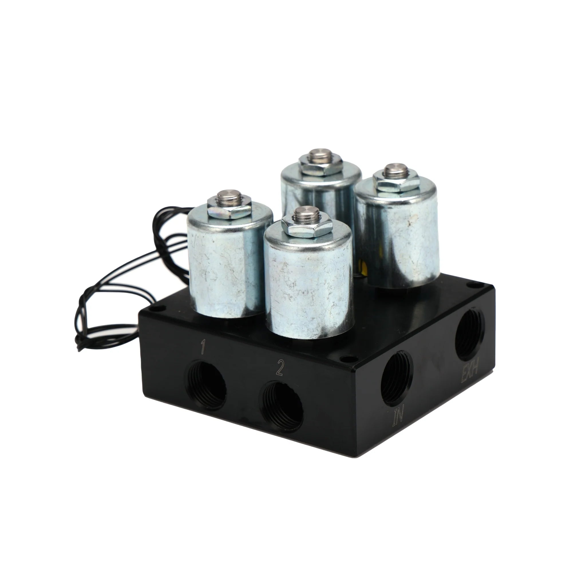 3/8" NPT Two Solenoid Air Valve Manifold Air Ride Suspension Air Bags
