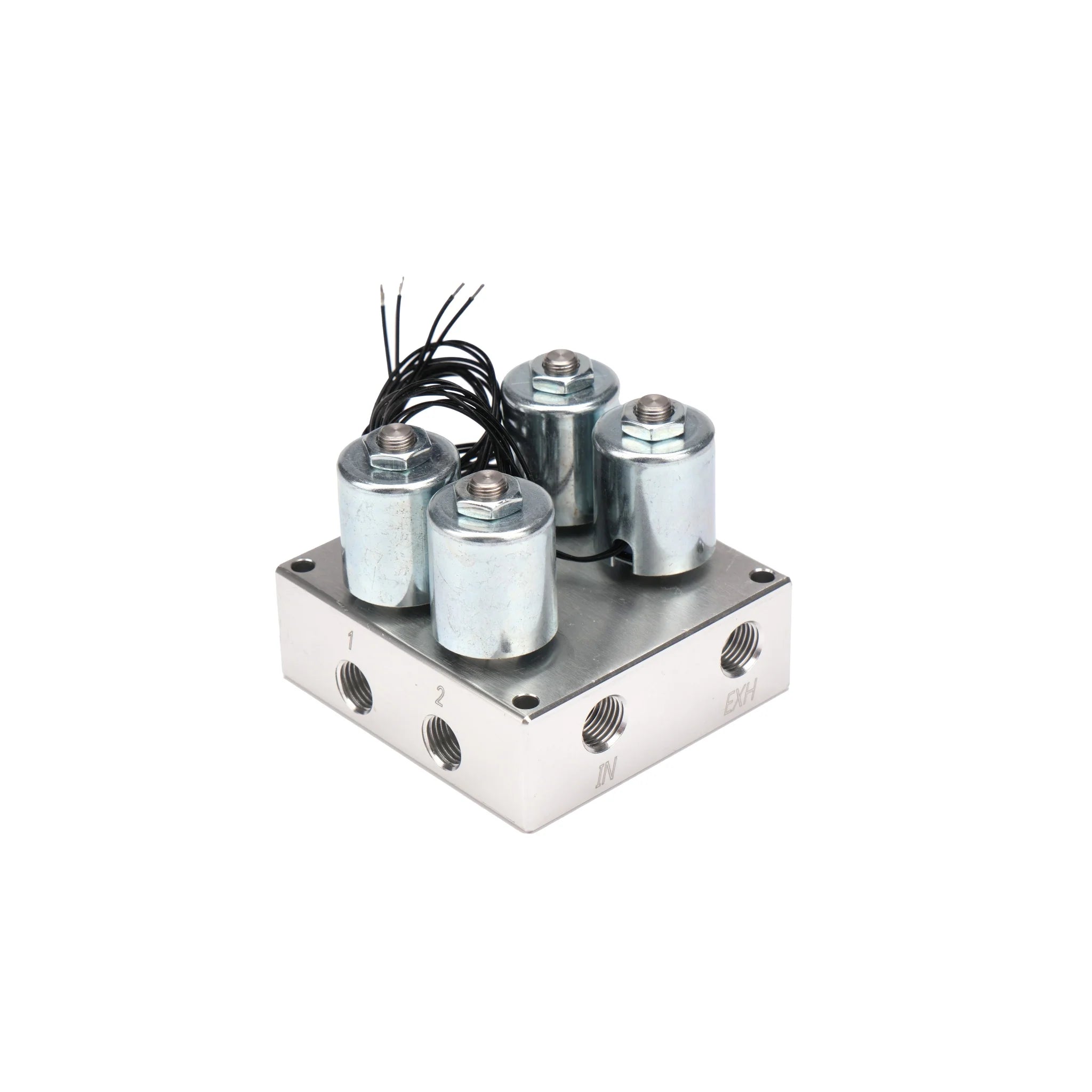 3/8" NPT Two Solenoid Air Valve Manifold Air Ride Suspension Air Bags