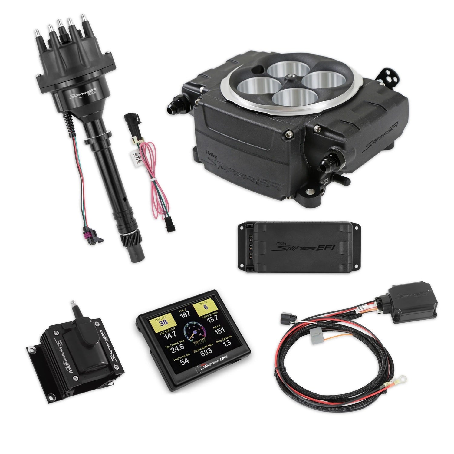 Sniper 2 EFI Kit Black w /PDM w/SBC Ignition