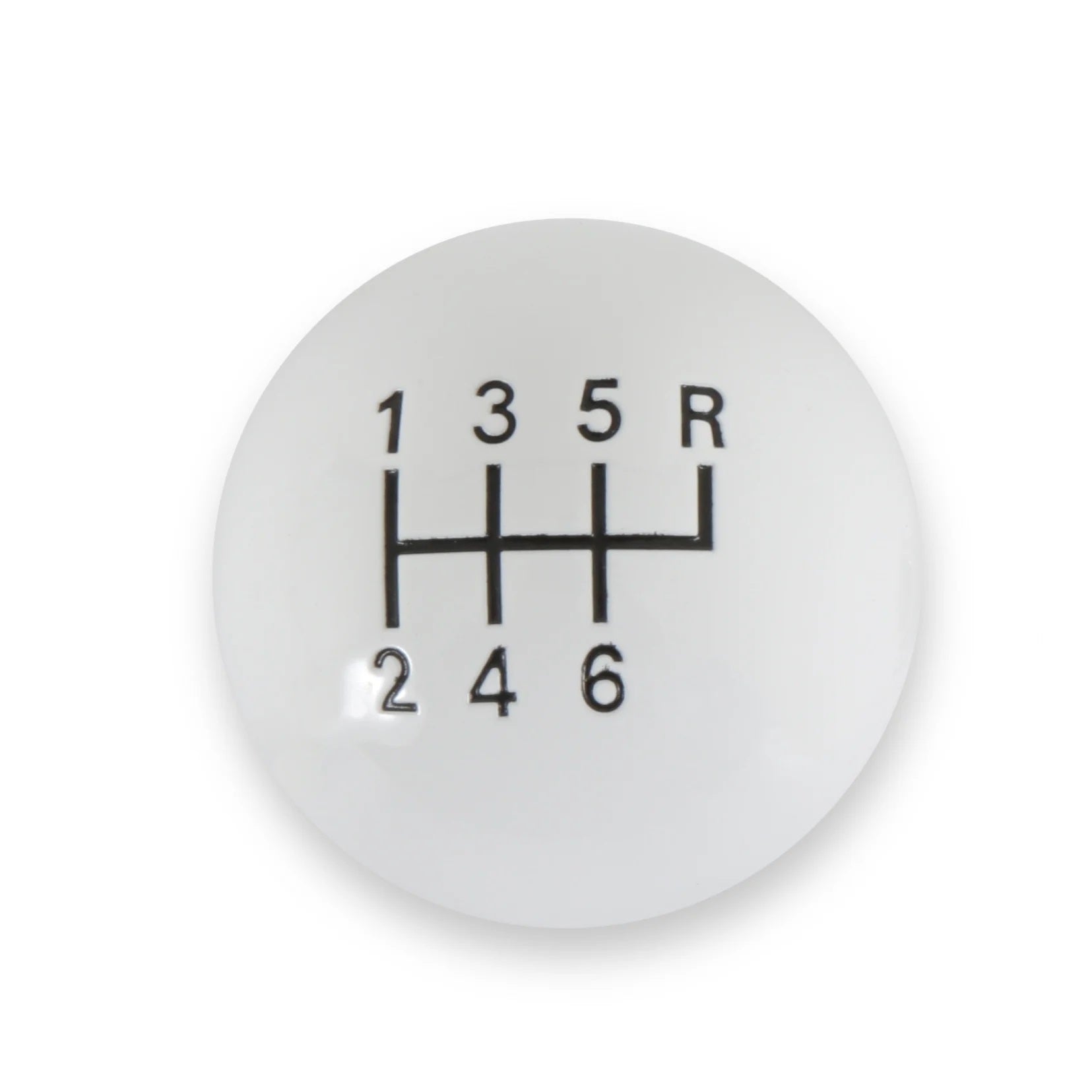Classic 6-Speed Shift Knob White (3/8-16)