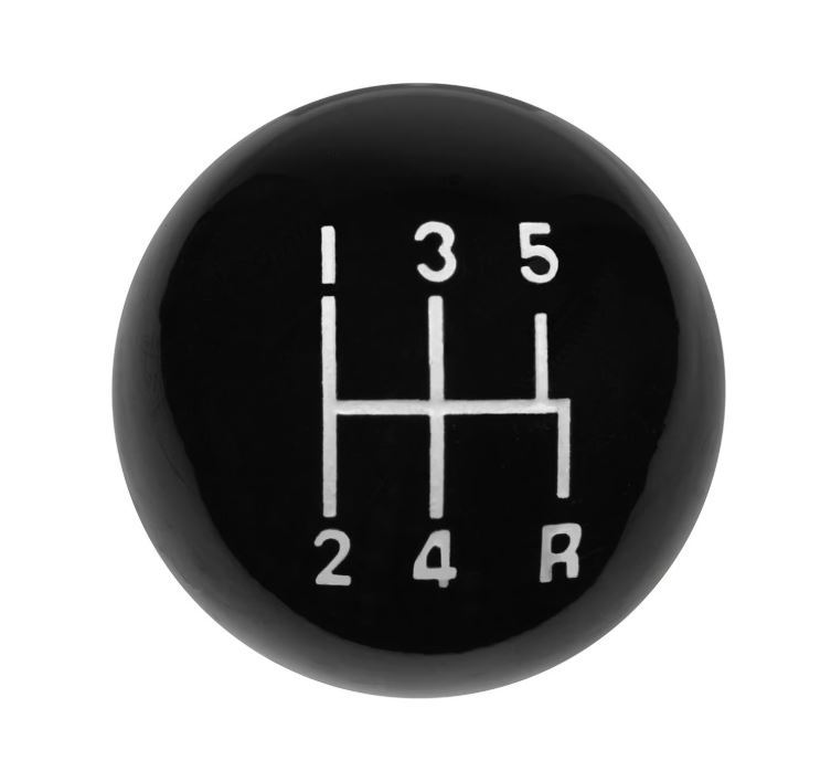 Shift Knob - w/5-Speed Pattern - Black