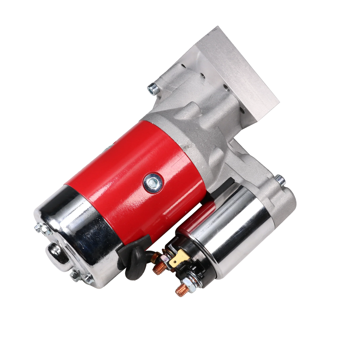 Red High Torque Mini Starter For Chevy Small & Big Block 153 168 T Compatible