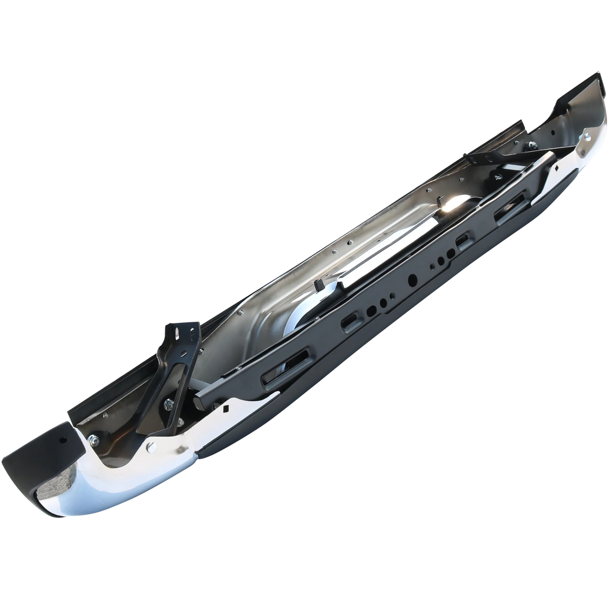Rear Chrome Bumper w/Brackets Fit Chevy Silverado GMC Sierra 1500 1999-2006