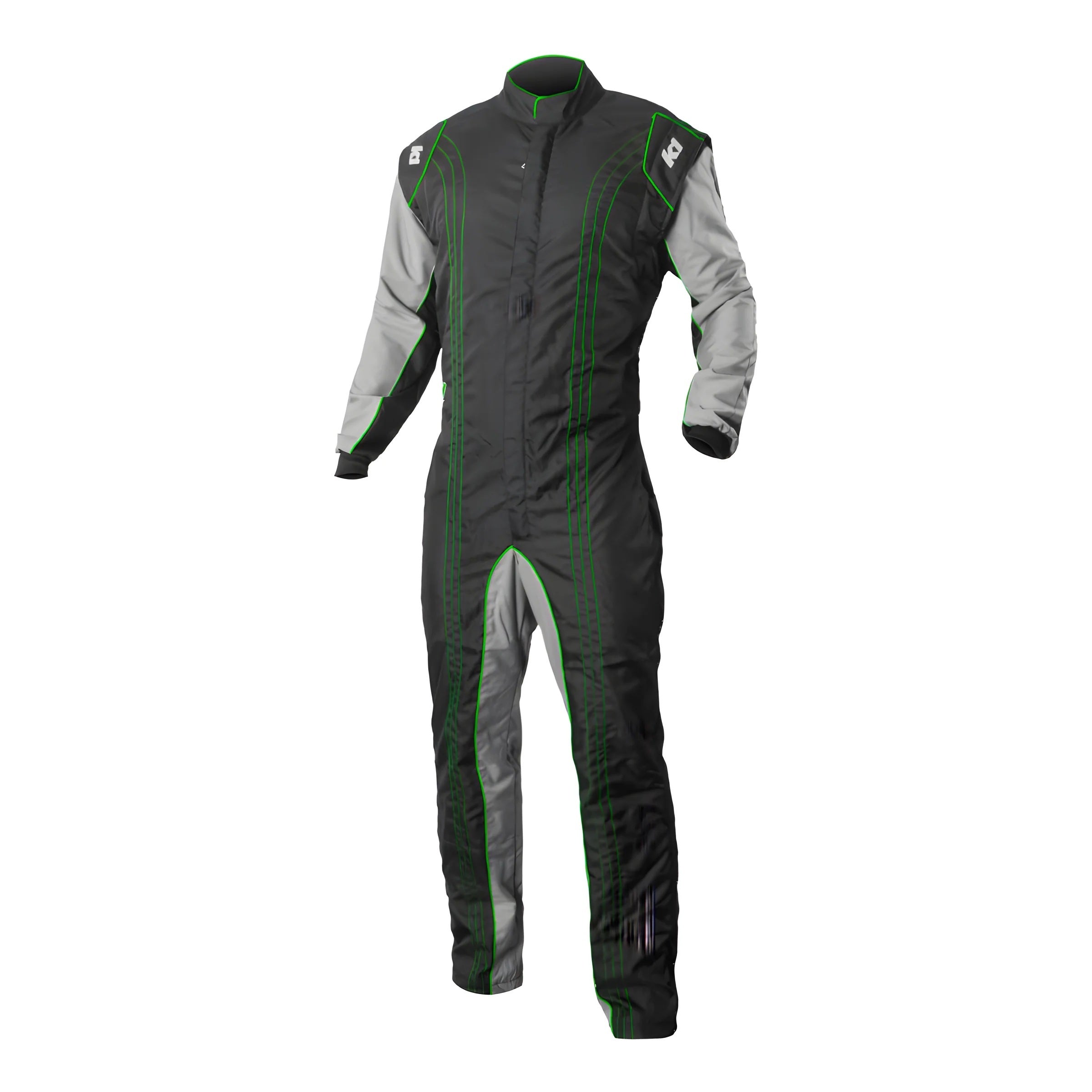 Suit Karting GK2 Adult Large Black/Green