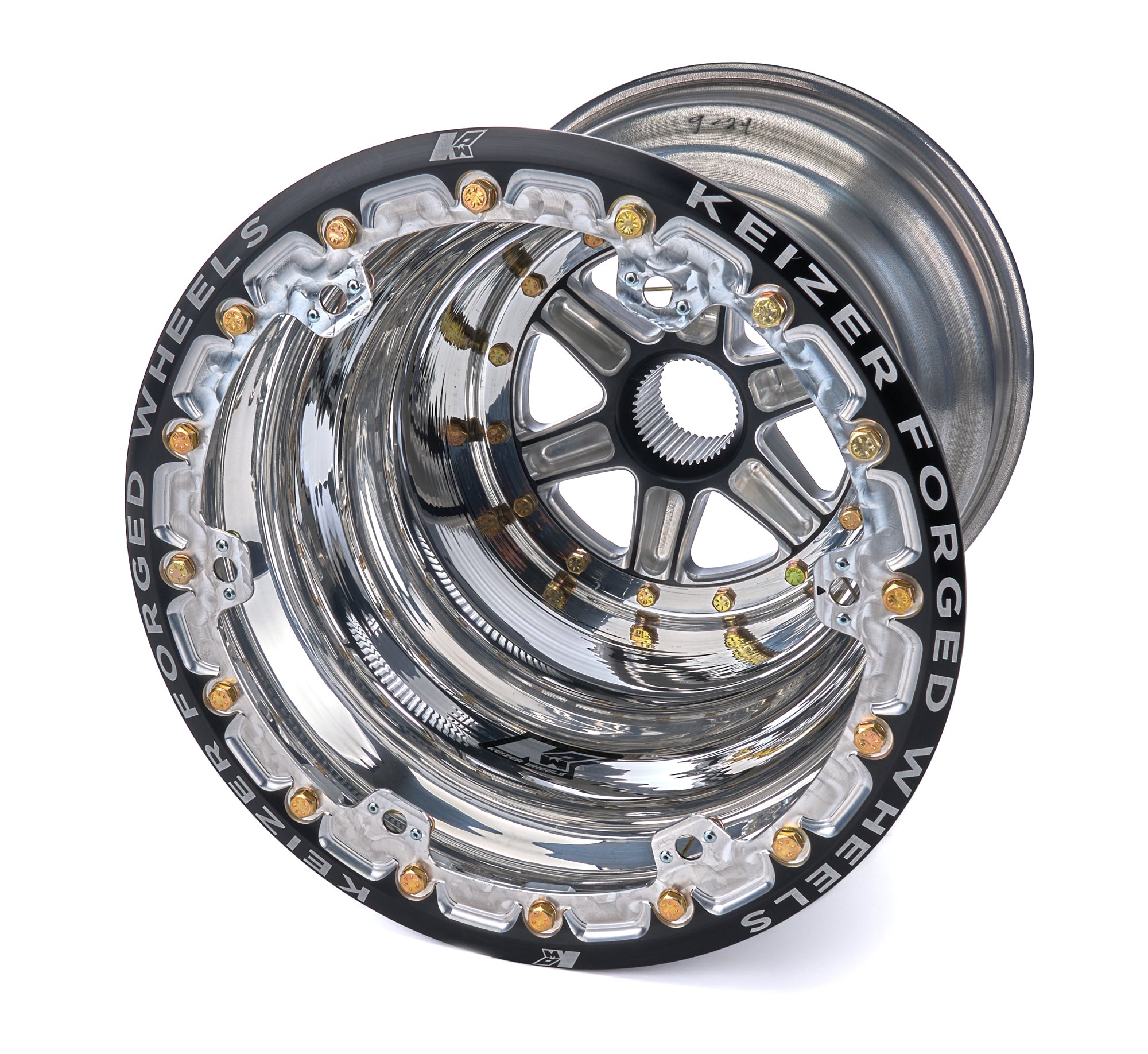 Wheel Splined 15x17 Outer Beadlock 4in BS