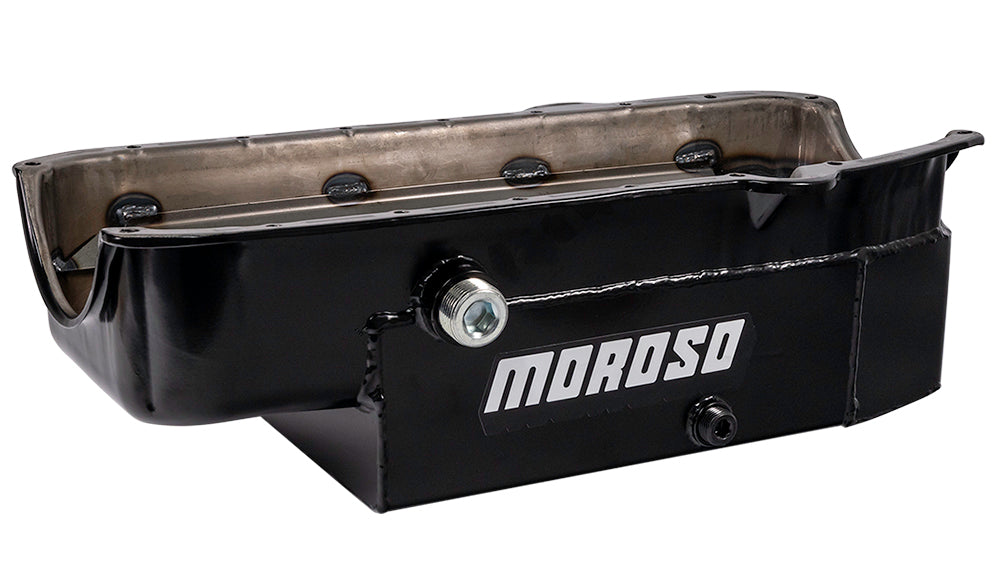 SBC 8qt CT Oil Pan - RH Dipstick 86-UP