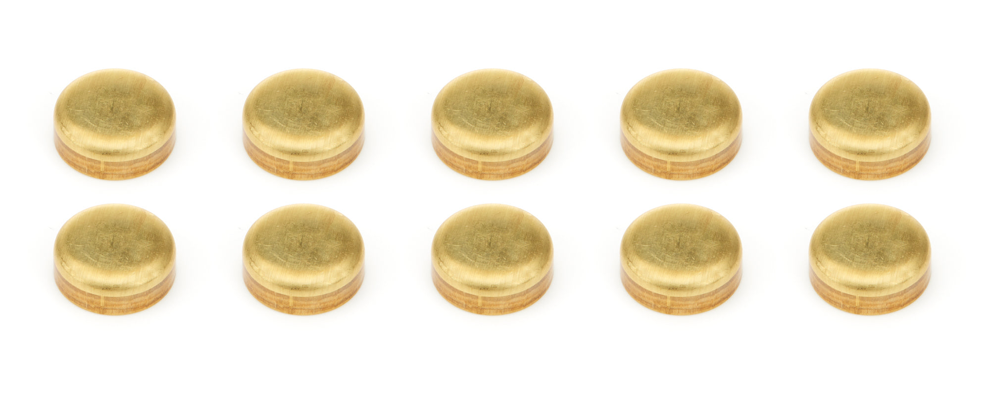 Expansion Plugs 10pk - Brass 1-3/8 Dia