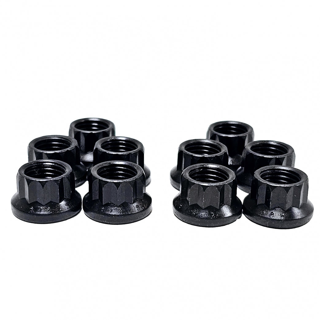 Flange Nut 1/2-20 x 9/16 Wrenching 12pt  10pk