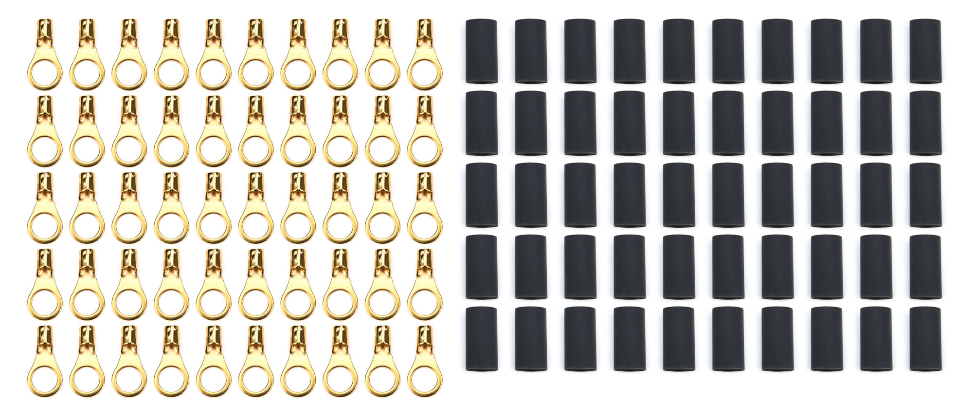 Ring Terminal 3/8in 8-10 Ga w/Heat Shrink 50pk