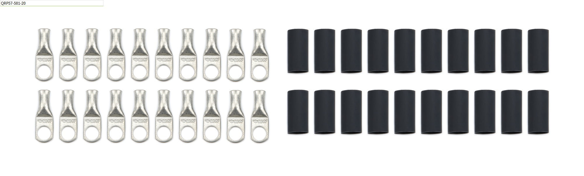 Ring Terminals 5/16in 6 Ga w/Heat Shrink 20pk
