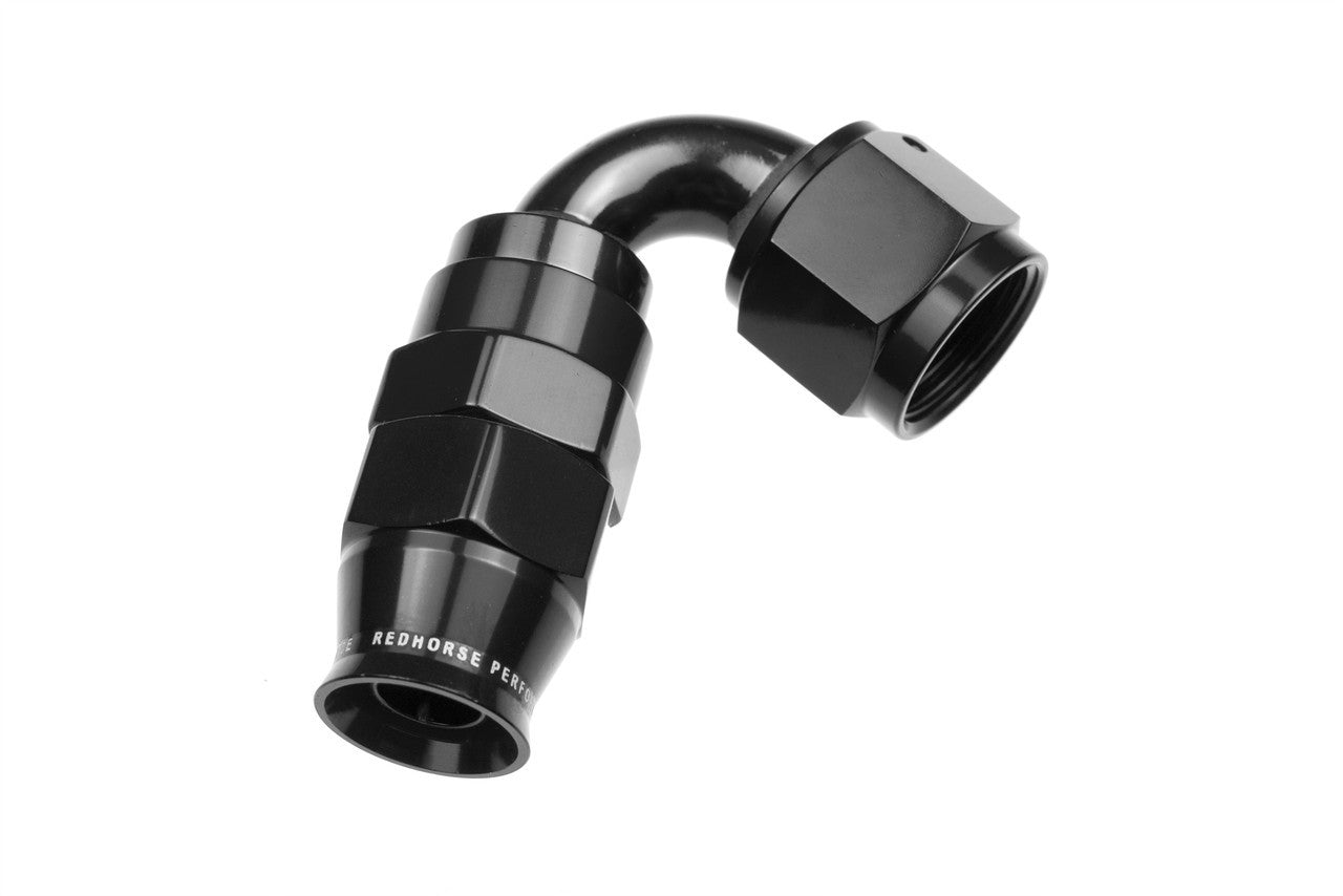 4AN 120 Degree PTFE Reusable Hose End Black