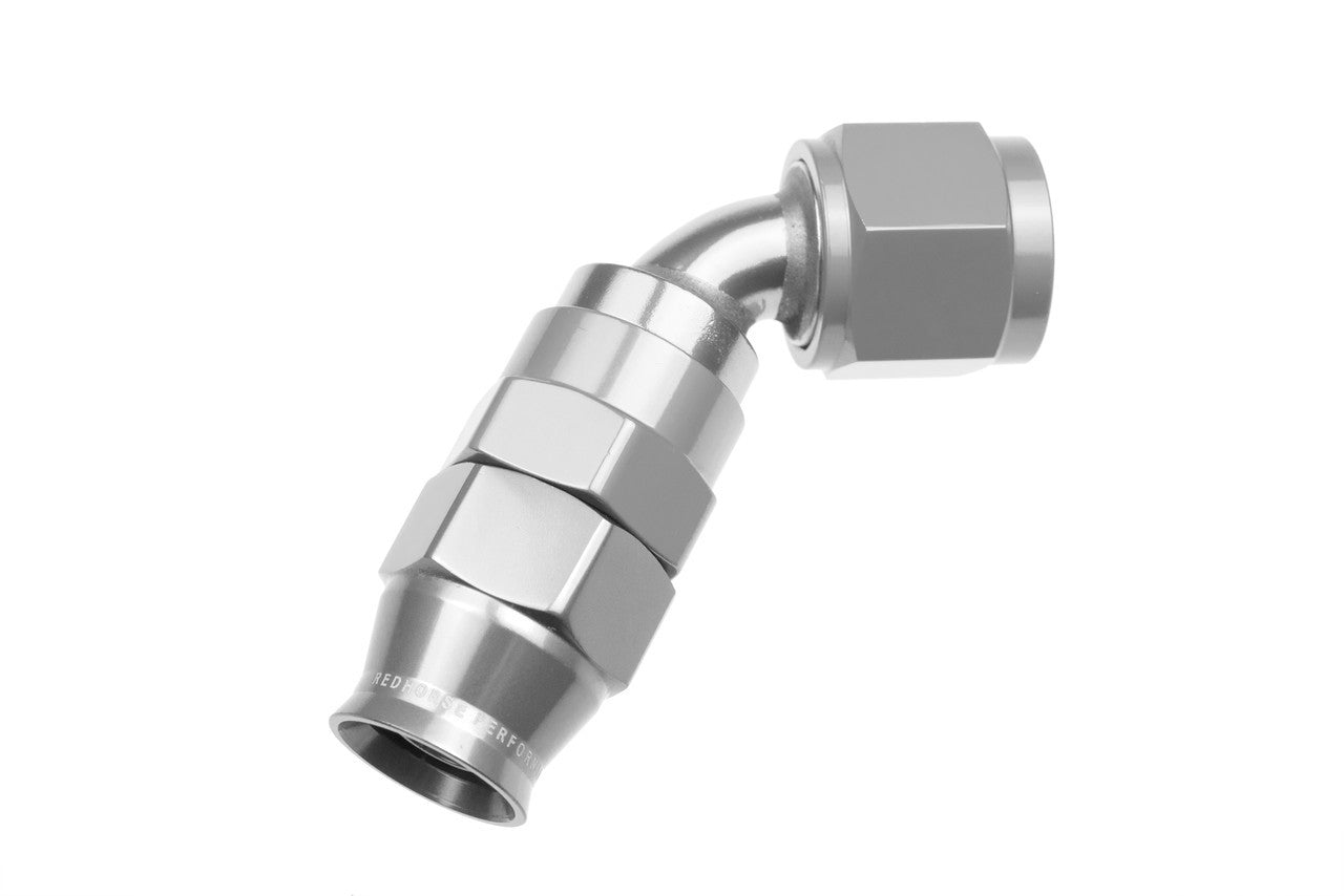 6AN 60 Degree PTFE Reusable Hose End Clear