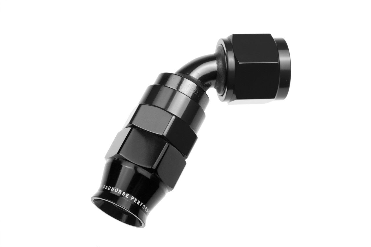 10AN 60 Degree PTFE Reusable Hose End Black