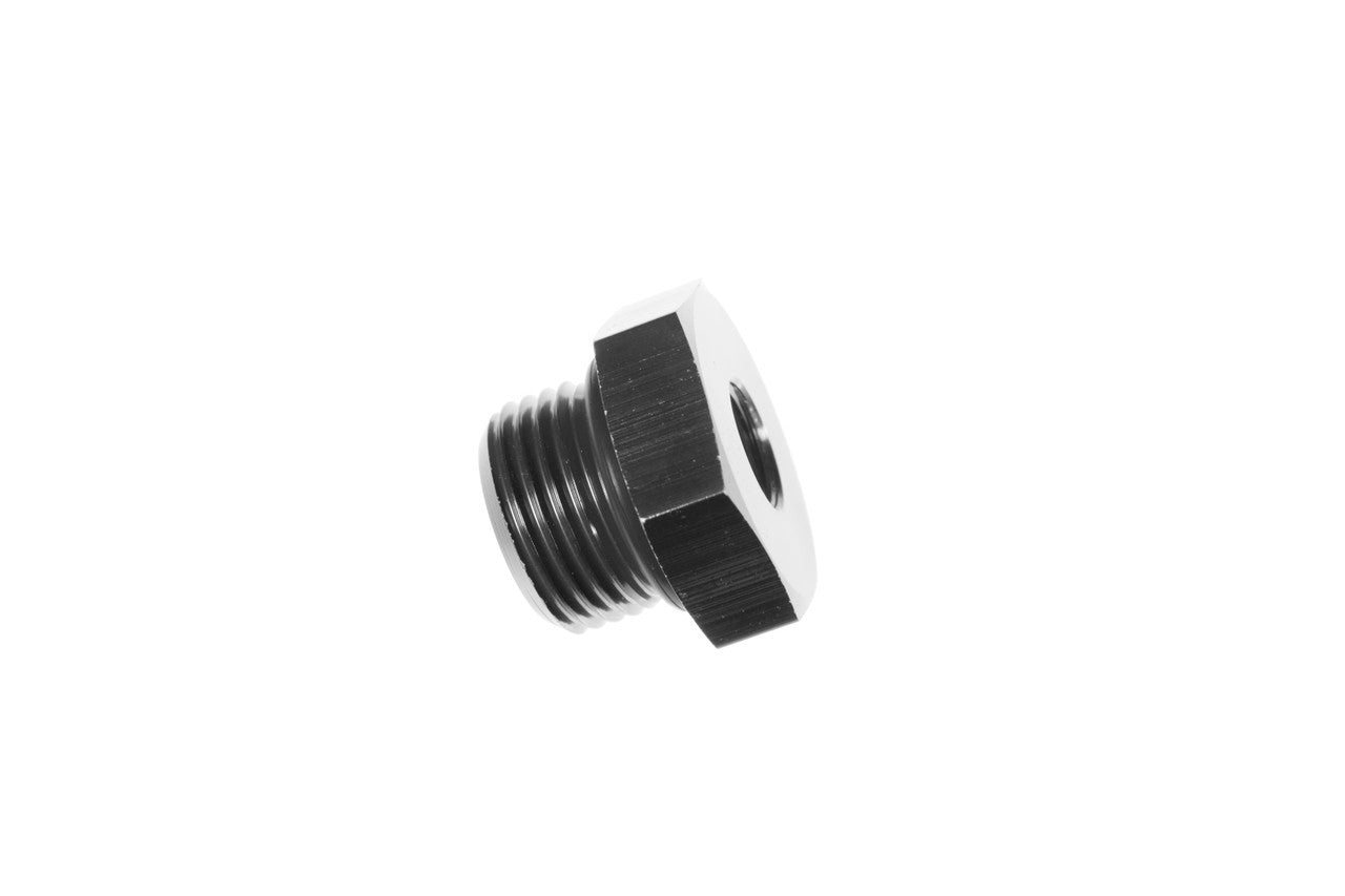12 ORB Port Plug with 1/8in NPT Female Black