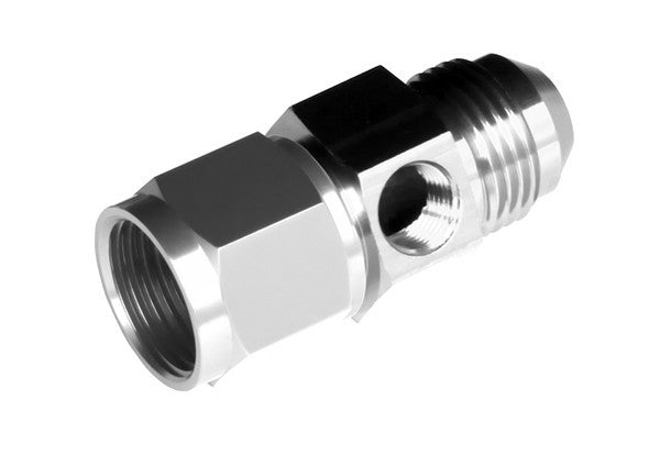 4AN Male to 4AN Female 1/8in NPT in Hex Clear