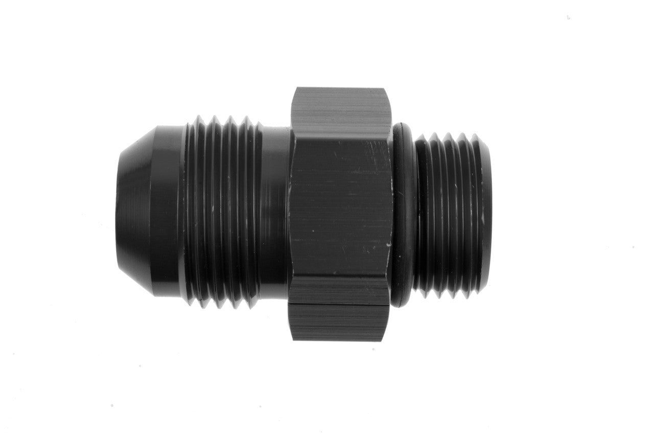 10AN to 8AN O-Ring Port Adapter Black Male Male