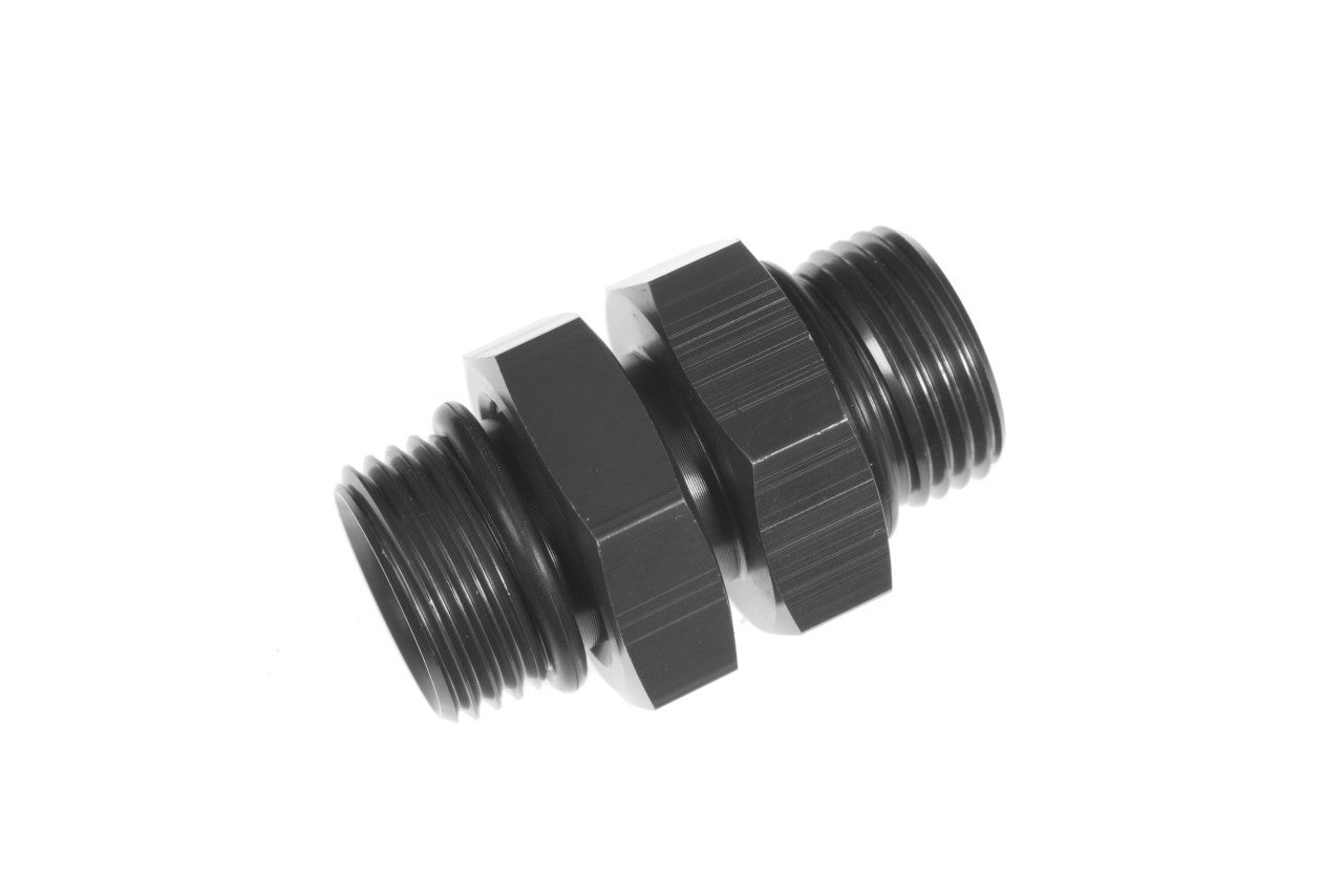8an ORB Male to 8an ORB Male Coupler Black