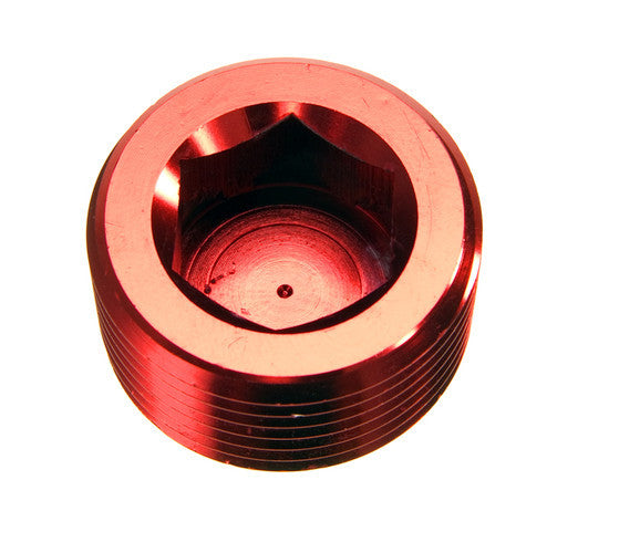 3/8in NPT Hex Head Pipe Plug 2/pkg Red