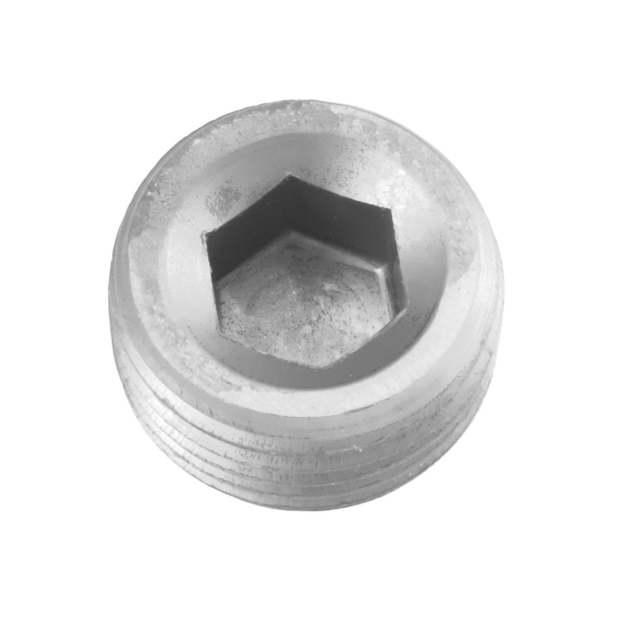 3/4in NPT Hex Head Pipe Plug Clear