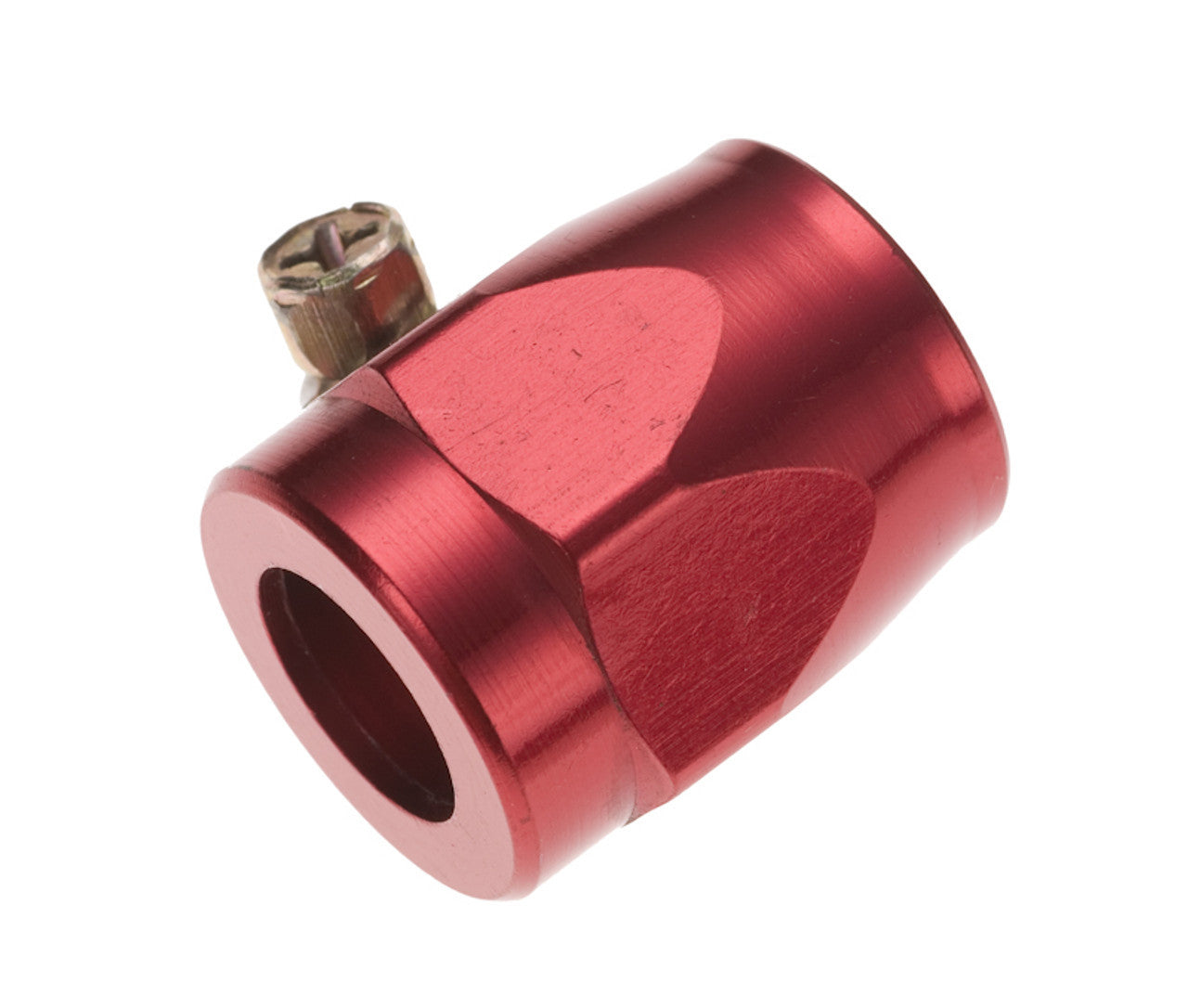 6AN Anodized Hose Finisher Red