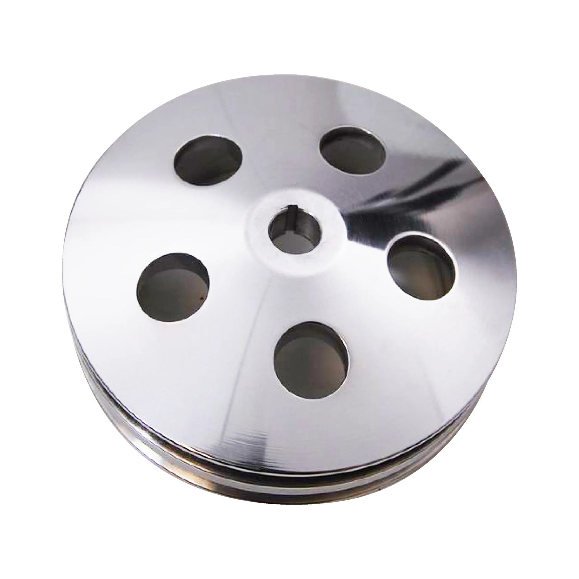 Polished Aluminum GM 2V Power Steering Pulley