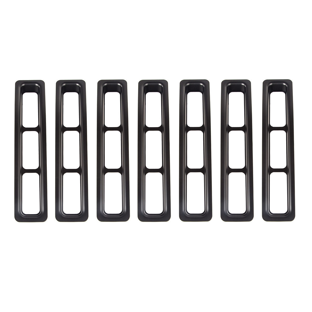 Grille Inserts Black 97- 06 Jeep Wrangler TJ