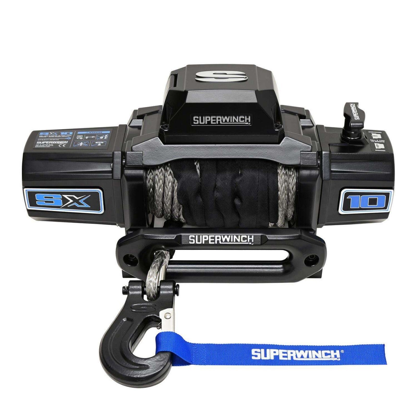 10000lb Winch 3/8in x 80ft Synthetic Rope
