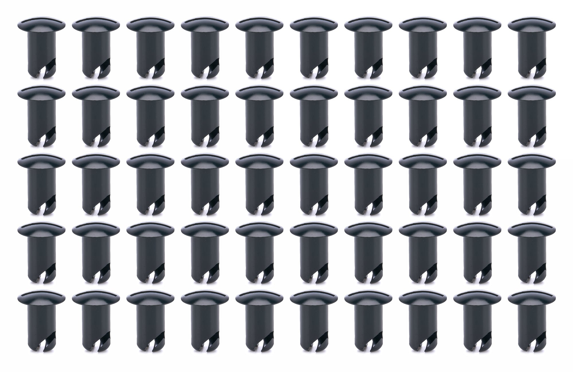 Oval Head Buttons .600 Long Black 50 Pack